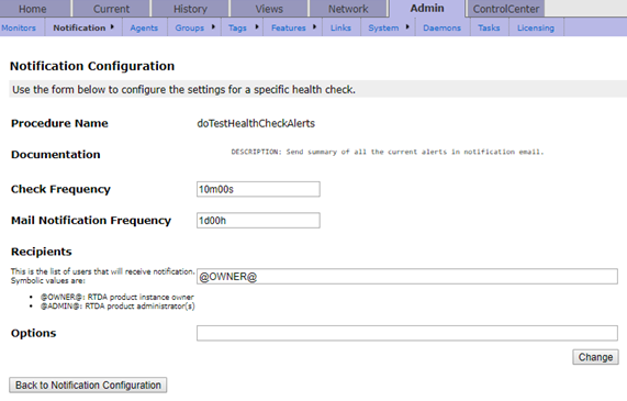 Configure a Notification