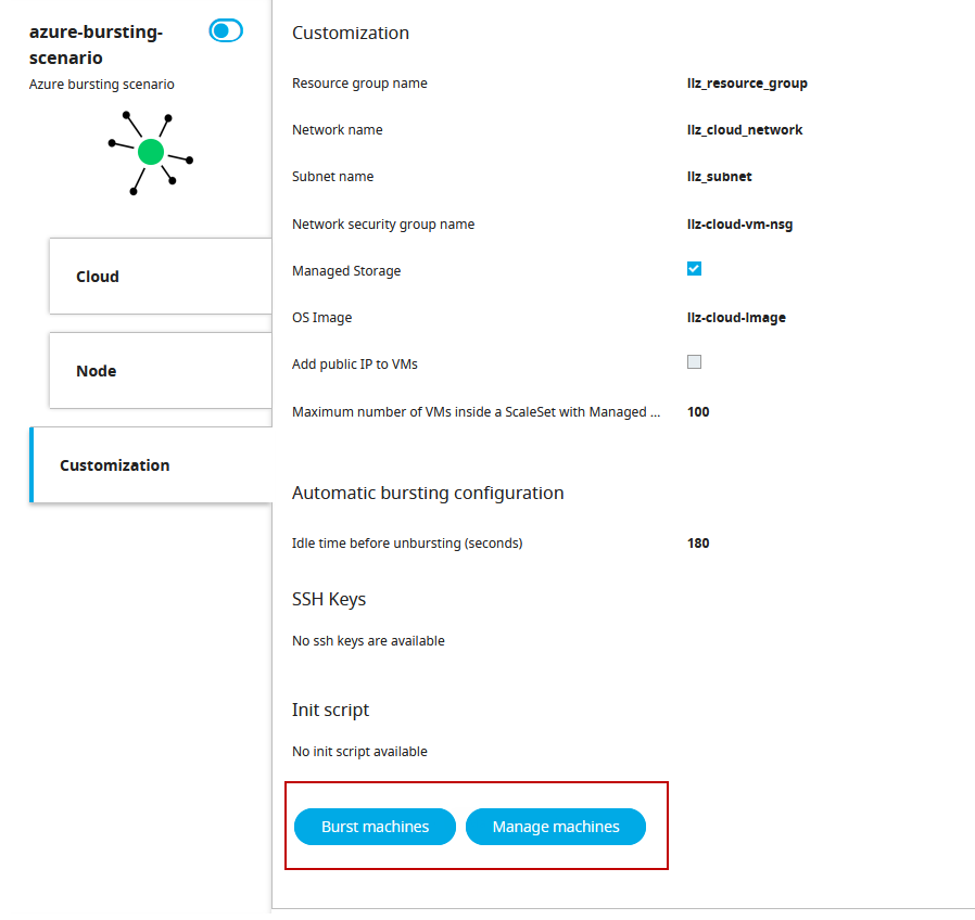 Manual Bursting via Customization Tab