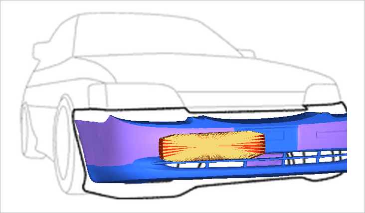 Simulation of a Front Bumper Beam