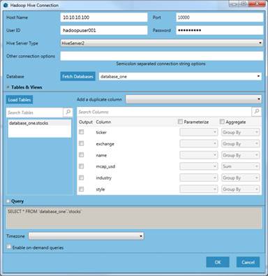 Data Prep Studio Help - Adding Data from DB2, Informix, MySQL, Oracle ...